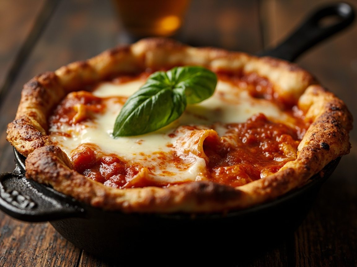 Rigatoni al forno in der Gusseisenform